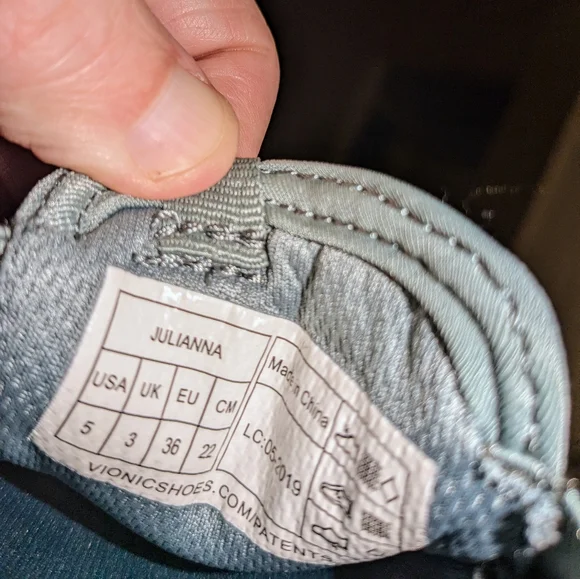 Vionic Womens Julianna Sz 5 Sage Green Slip-on Sneaker Mesh Work Shoe Comfort - Picture 12 of 12